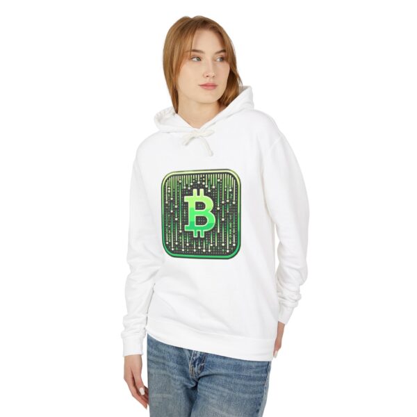 Bitcoin Matrix Hoody 1 Unisex Lightweight Hooded Sweatshirt - Image 11