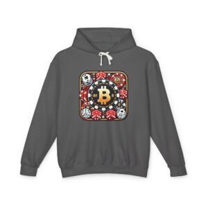 Bitcoin Vegas Hoody 2 Unisex Lightweight Hooded Sweatshirt