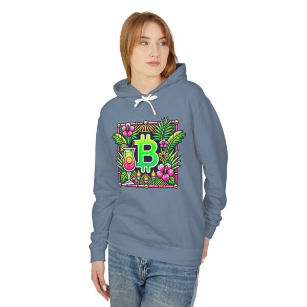 Bitcoin Miami Hoody 4 Unisex Lightweight Hooded Sweatshirt - Image 35