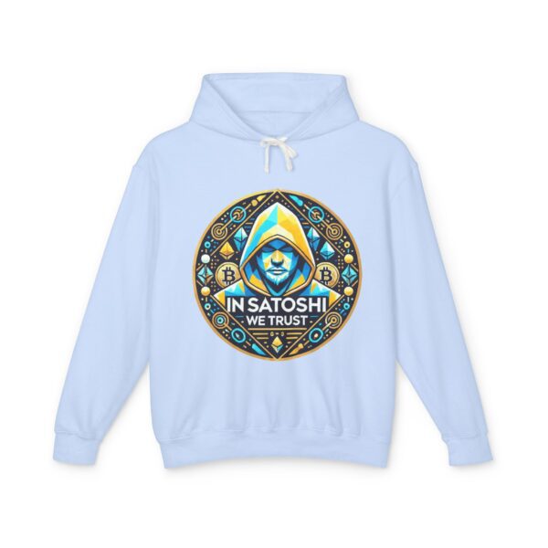 Satoshi Bitcoin Hoody 1 Unisex Lightweight Hooded Sweatshirt - Image 13