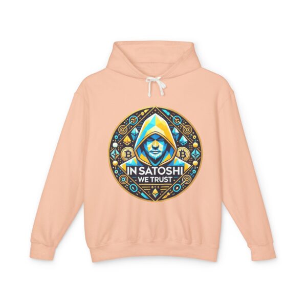 Satoshi Bitcoin Hoody 1 Unisex Lightweight Hooded Sweatshirt - Image 21