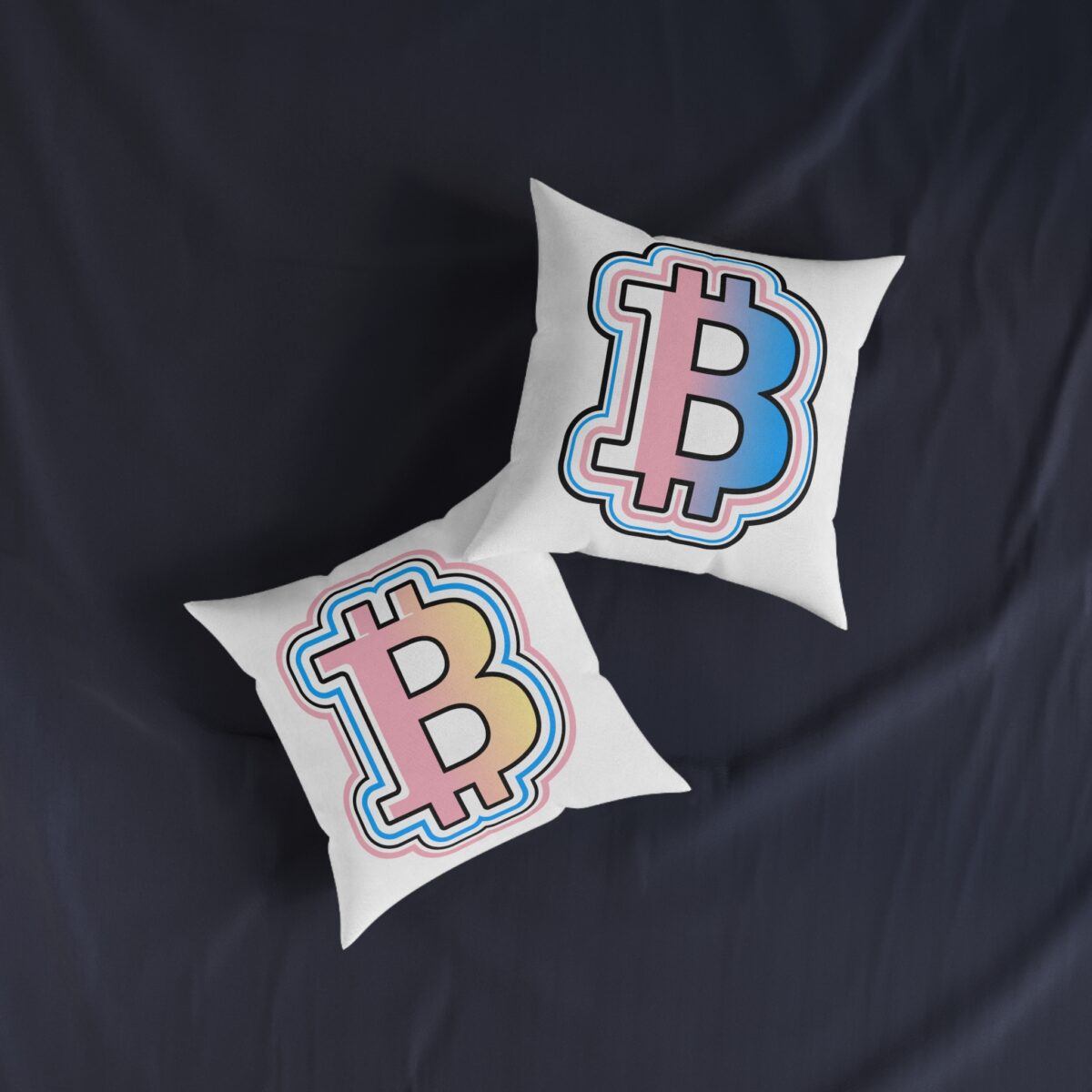 Swaggy Bitcoin Square Pillow - Image 11