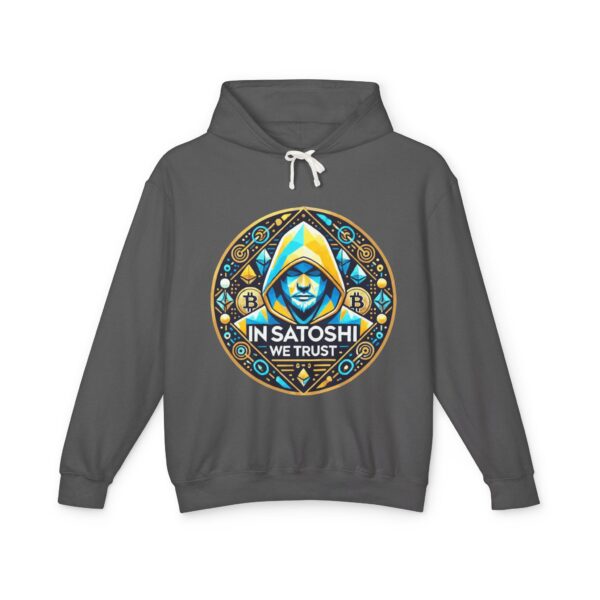 Satoshi Bitcoin Hoody 1 Unisex Lightweight Hooded Sweatshirt - Image 25