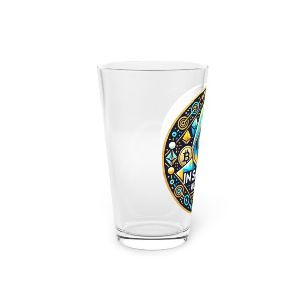 Satoshi Bitcoin Pint Glass, 16oz - Image 2