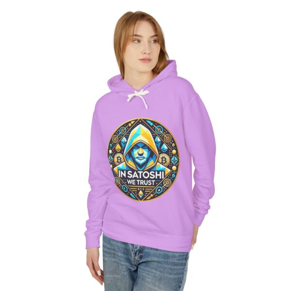 Satoshi Bitcoin Hoody 1 Unisex Lightweight Hooded Sweatshirt - Image 19