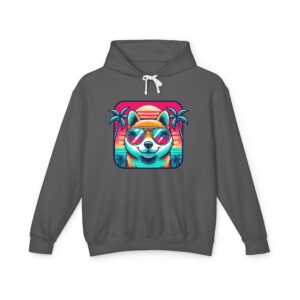 Doge Miami Hoody 2 Unisex Lightweight Hooded Sweatshirt