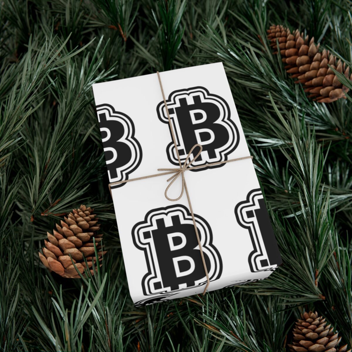 Black & White Bitcoin Wrapping Paper โ Minimalist Crypto Gift Wrap - Image 12