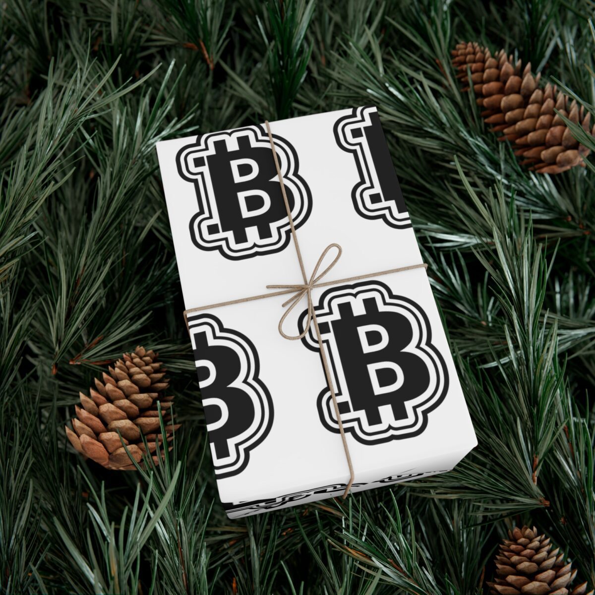 Black & White Bitcoin Wrapping Paper โ Minimalist Crypto Gift Wrap - Image 20