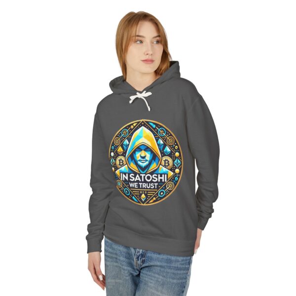 Satoshi Bitcoin Hoody 1 Unisex Lightweight Hooded Sweatshirt - Image 27