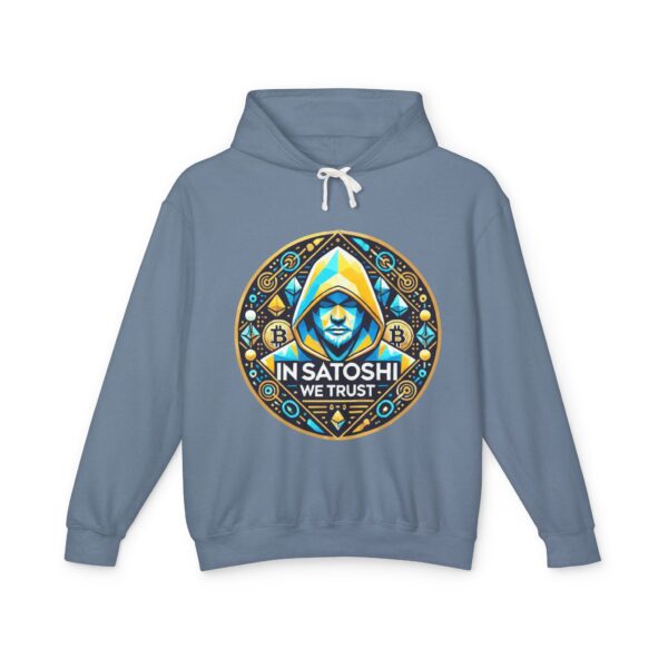 Satoshi Bitcoin Hoody 1 Unisex Lightweight Hooded Sweatshirt - Image 33