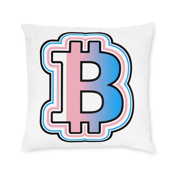Swaggy Bitcoin Square Pillow - Image 6