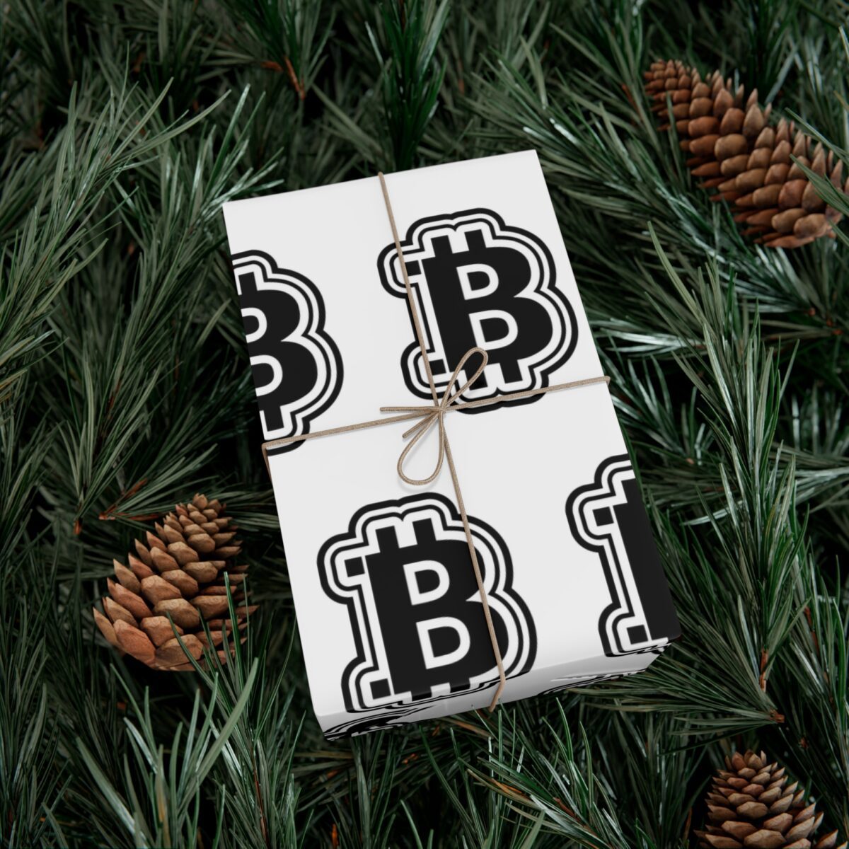Black & White Bitcoin Wrapping Paper โ Minimalist Crypto Gift Wrap - Image 16