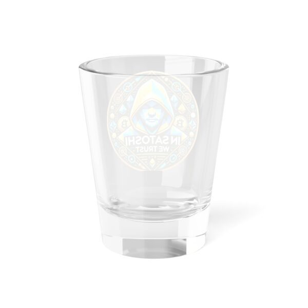 Satoshi Bitcoin 1 Shot Glass, 1.5oz - Image 2