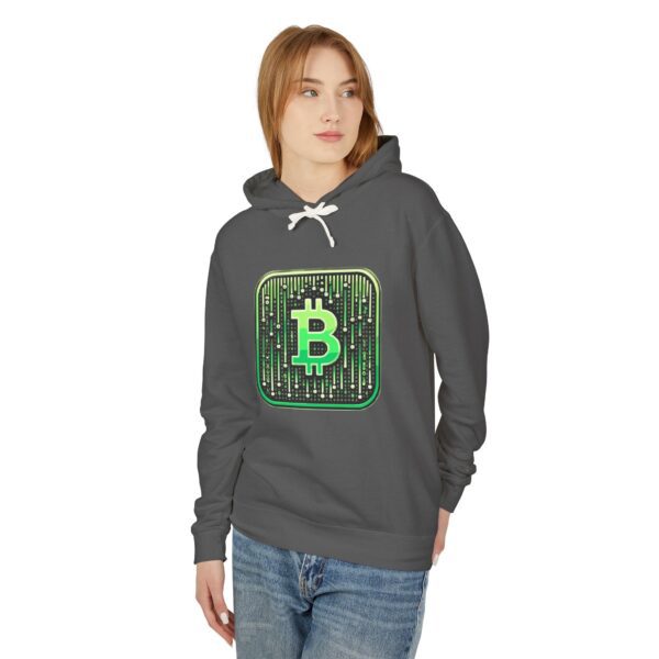Bitcoin Matrix Hoody 1 Unisex Lightweight Hooded Sweatshirt - Image 27