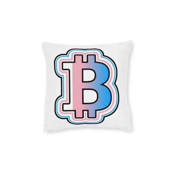 Swaggy Bitcoin Square Pillow - Image 3