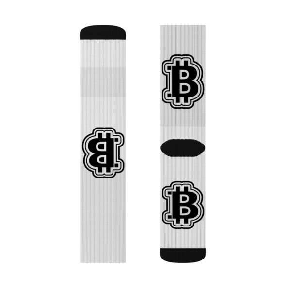 Black & White Bitcoin Socks - Image 8