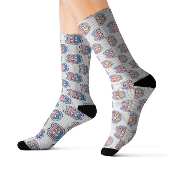 Colorful Swaggy Bitcoin Socks