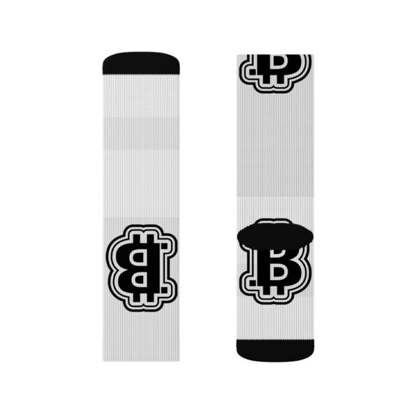 Black & White Bitcoin Socks - Image 12