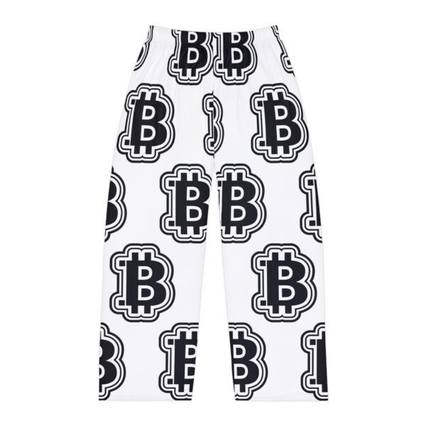 Black & White Swaggy Bitcoin Pajama Pants - Image 2