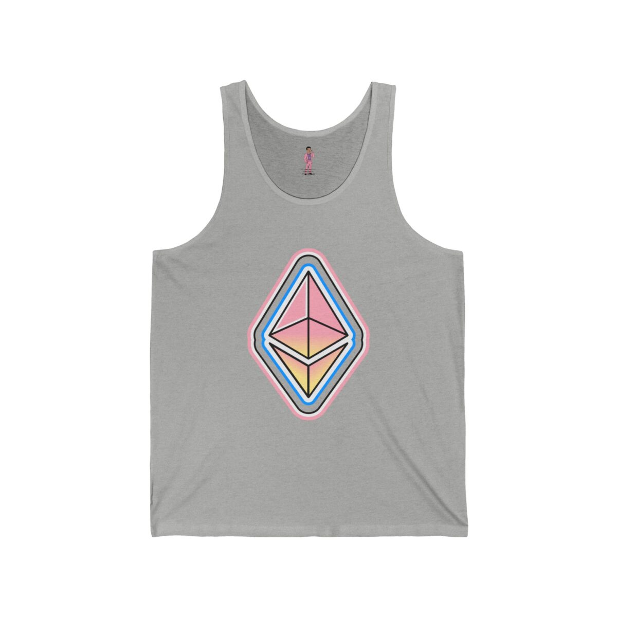 Unisex Jersey Swaggy Ethereum Tank Top - Choose Your Color - Image 15