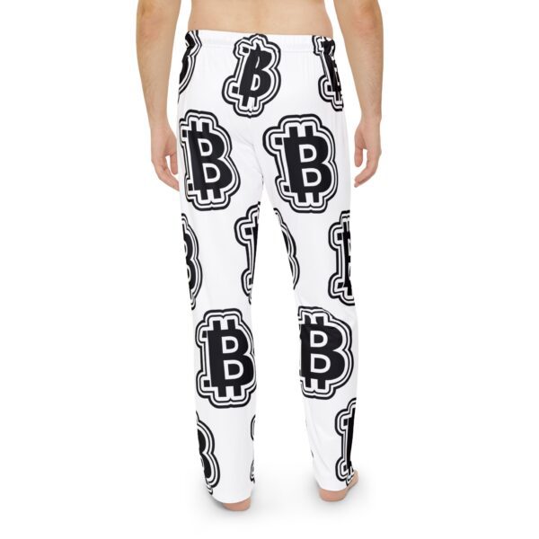 Black & White Swaggy Bitcoin Pajama Pants - Image 4
