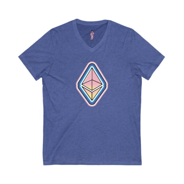 Swaggy Ethereum V-Neck Tee -  Unisex - Choose Favorite Color - Image 15