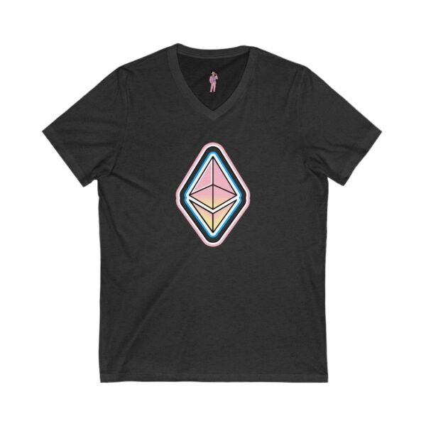 Swaggy Ethereum V-Neck Tee -  Unisex - Choose Favorite Color - Image 19