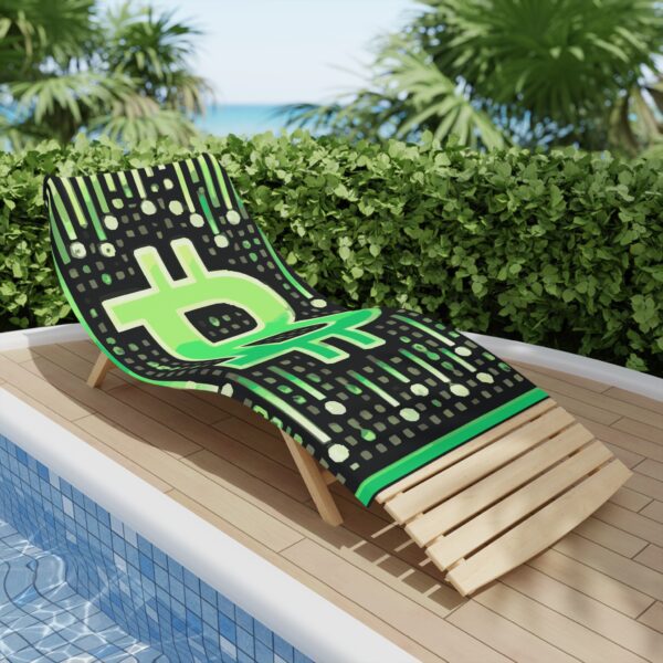Big Matrix Bitcoin Beach Towels - Image 4