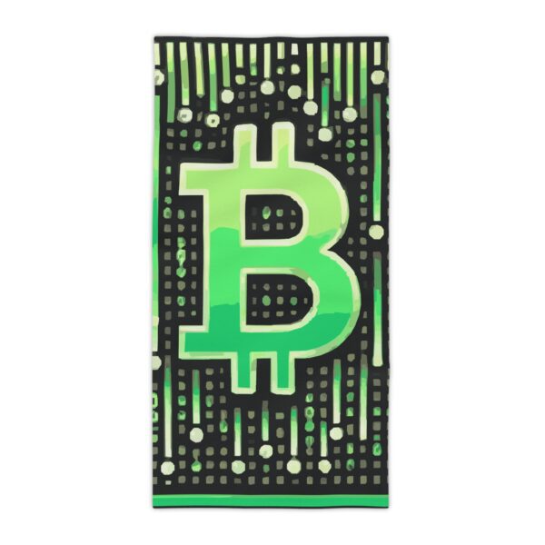Big Matrix Bitcoin Beach Towels