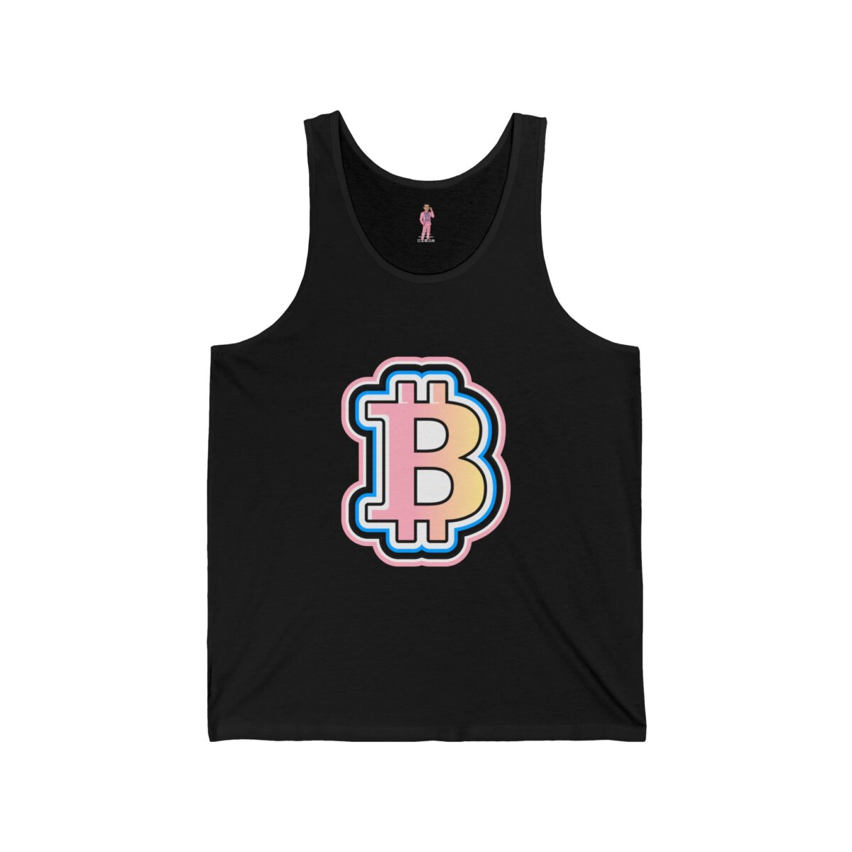 Unisex Jersey Swaggy Bitcoin Tank Top - Choose Your Color - Image 3