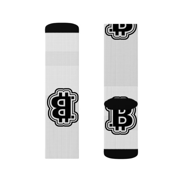 Black & White Bitcoin Socks - Image 11