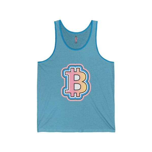 Unisex Jersey Swaggy Bitcoin Tank Top - Choose Your Color - Image 13