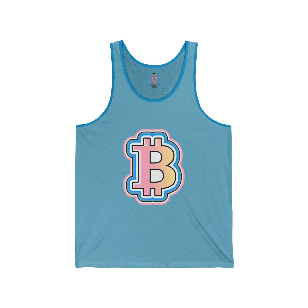 Unisex Jersey Swaggy Bitcoin Tank Top - Choose Your Color - Image 13