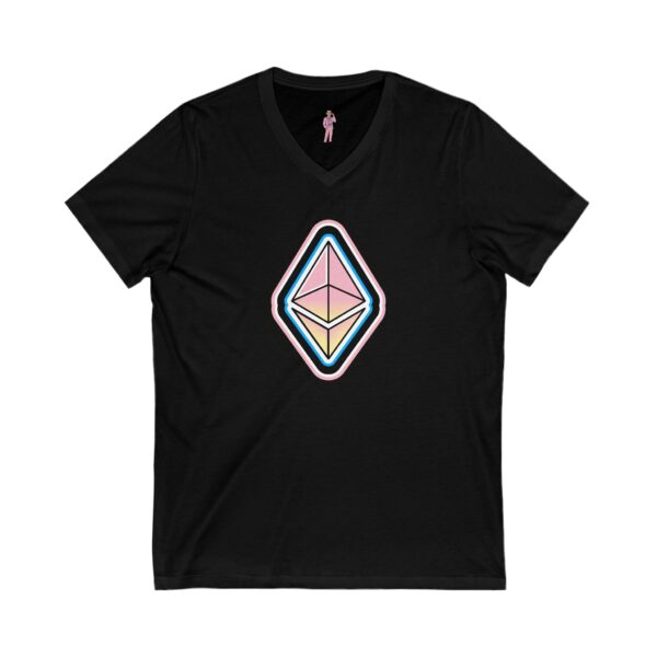 Swaggy Ethereum V-Neck Tee -  Unisex - Choose Favorite Color - Image 11