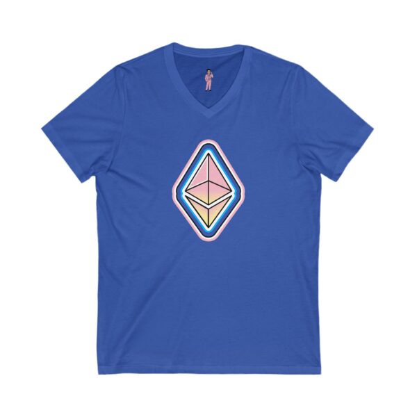 Swaggy Ethereum V-Neck Tee -  Unisex - Choose Favorite Color - Image 13