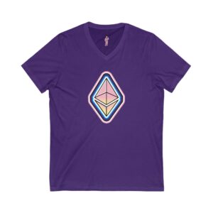 Swaggy Ethereum V-Neck Tee -  Unisex - Choose Favorite Color
