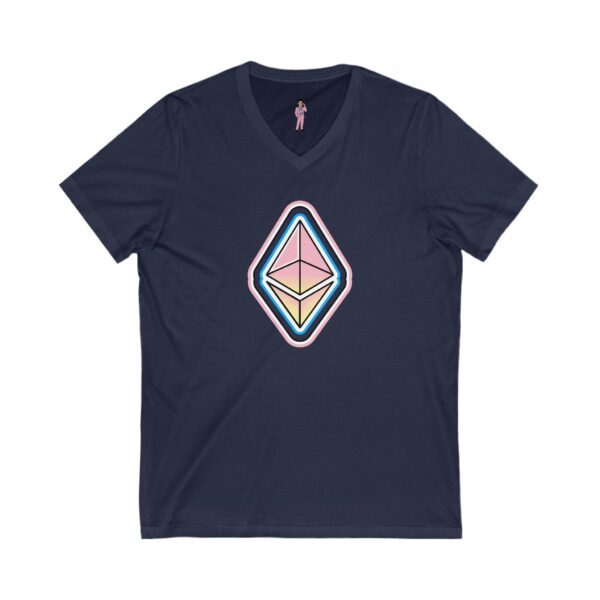 Swaggy Ethereum V-Neck Tee -  Unisex - Choose Favorite Color - Image 21