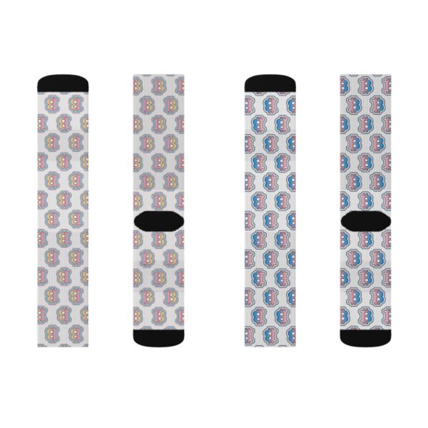 Colorful Swaggy Bitcoin Socks - Image 2