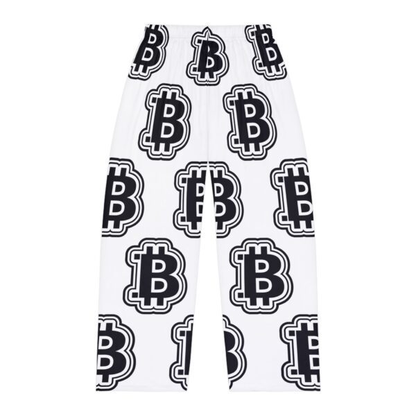 Black & White Swaggy Bitcoin Pajama Pants - Image 3
