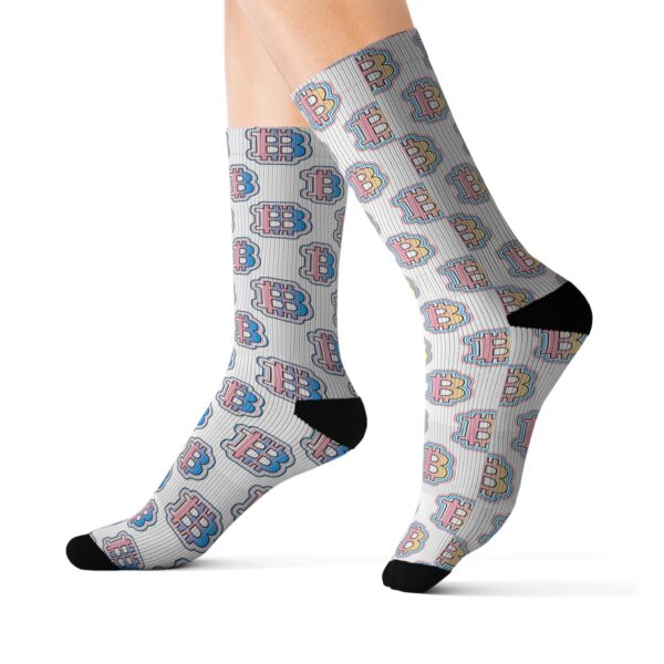 Colorful Swaggy Bitcoin Socks - Image 5