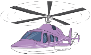 Helicopter Flying Hoody Delivery